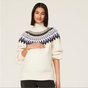 Hatch maternity Far Isle alpaca wool sweater !!READ!!